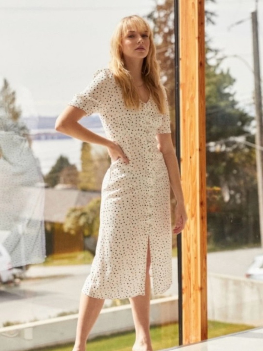 Monk and Lou polka dot dress XXS